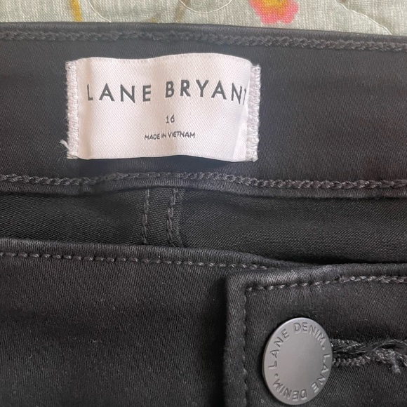 Lane Bryant Black Denim Pants - Picture 2 of 3